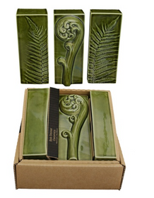 Silver Fern Ceramic Three Piece Set - Bob Steiner