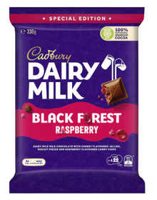 Dairy Milk Black Forest Raspberry by Cadbury - 330g