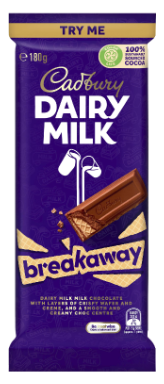 Dairy Milk Breakaway Block by Cadbury 180g