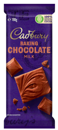 Baking Milk Chocolate Block by Cadbury - 180g