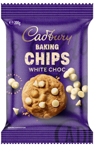 Baking White Choc Chips by Cadbury - 200g