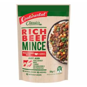 Rich Beef Mince Recipe Base - Continental - 50g