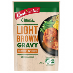 Light Brown Instant Gravy Mix - Continental - 30g