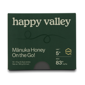 UMF 5+ Manuka Honey On-the-Go 15g - Happy Valley - 10 sachets
