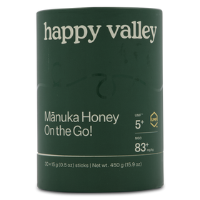 UMF 5+ Manuka Honey On-the-Go 15g - Happy Valley - 30 sachets