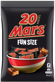 Mars Chocolate Fun Size Share Pack of 20 Pieces by MARS Chocolate Australia - 320g