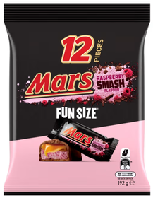 Mars Raspberry Smash Flavour Share Pack of 12 Pieces by MARS Chocolate Australia - 192g