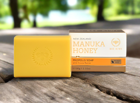 Bee Kiwi-Manuka Honey Soap - Nature's Beauty - 100g