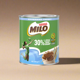 Milo Chocolate Drink 30% Less Added Sugar by Nestle - 395g