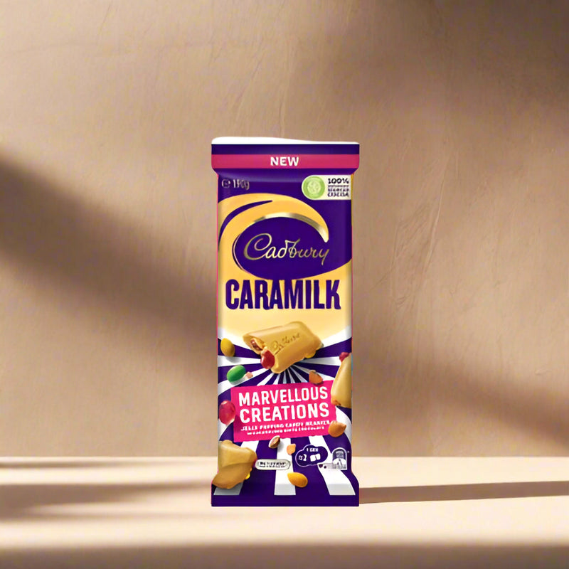Caramilk Marvellous Creation Jelly Popping Beanies Block by Cadbury -190g