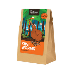 Kiwi Tangy Jelly Worms - Parrs - 100g