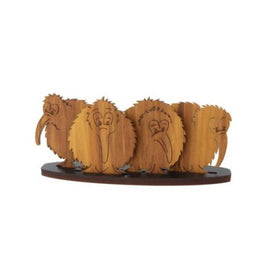 Cartoon Kiwi Coaster Set With Stand - Aeon Giftware