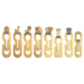 Wooden Paperclip Bookmarks - Aeon Giftware