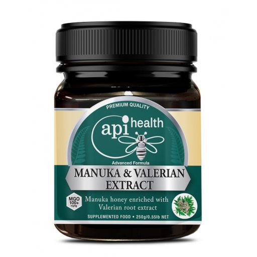 Manuka Honey MGO100+ & Valerian Extract - Api Health - 250g