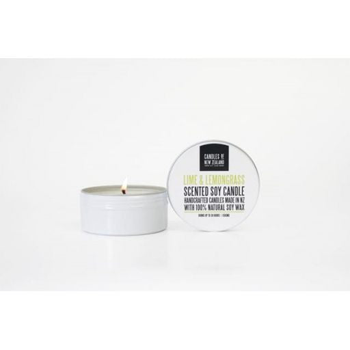 Stunning Scents Soy Tins - Lime & Lemongrass - Candles Of New Zealand