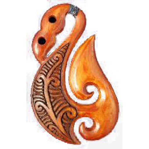 Manaia Maori Design Bone Pendant - Dale Borland