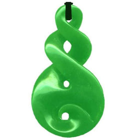New Zealand Greenstone Triple Twist Pendant - Dale Borland