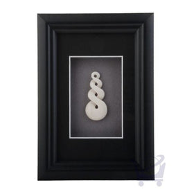Framed Bone Carving Twist Pendant - Dale Borland