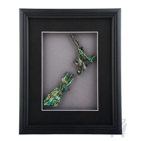 Framed New Zealand Map Paua - Dale Borland