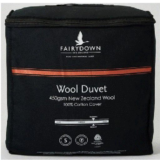 Wool Queen Bed Duvet  - Fairydown - 450gsm