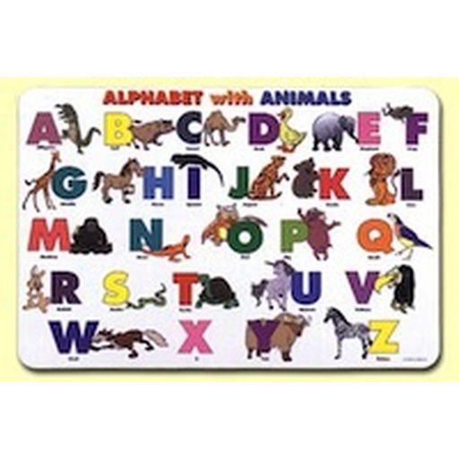Learning Placemats : Alphabet With Animals - Jayz