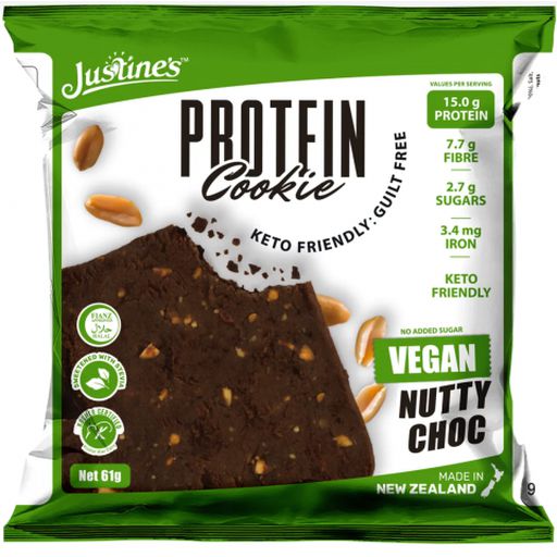 Vegan Nutty Choc Cookie - Justine's - 61g