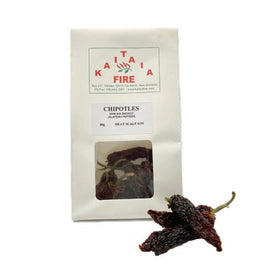 Chipotles - Manuka Smoked Organic Jalapeno Peppers - Kaitaia Fire - 40g