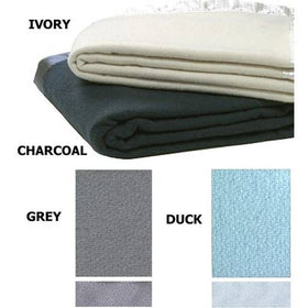 Plain Weave Wool Baby Blanket With Satin Trim - NZ Wool Blankets