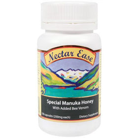 Manuka Honey With Bee Venom 250mg - Nectar Ease - 100caps