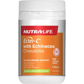 Ester C With Echinacea - Nutra-Life - 120 Chewable Tablets
