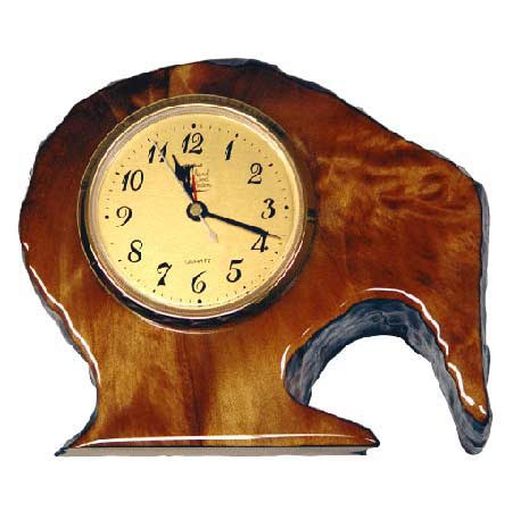 Kiwi Bird Mantle Clock - Kauri 