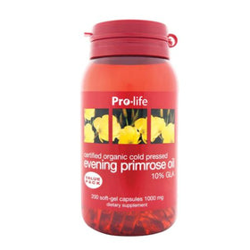 Certified Organic Cold Pressed EPO (10% GLA) - Pro Life - 200caps