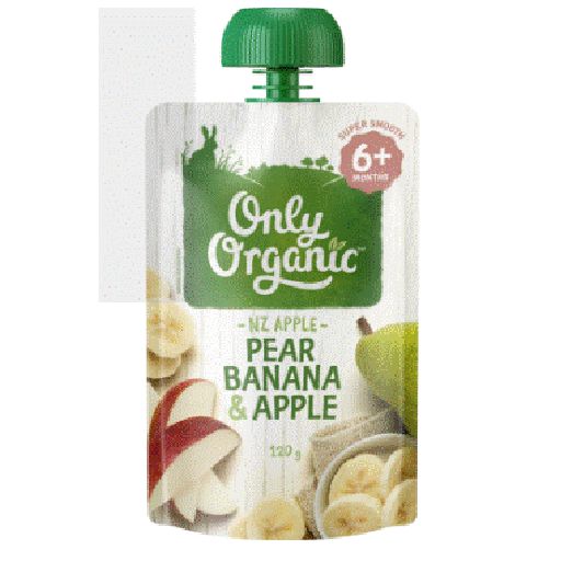 Pear, Banana & Apple Baby 6+ Months - Only Organic - 120g
