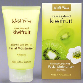 Kiwifruit Facial Moisturiser With SPF 15+ - Wild Ferns - 75ml