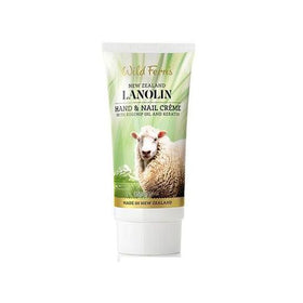 Lanolin Moisturizing Hand & Nail Creme With Rosehip Oil & Keratin - Wild Ferns - 85ml