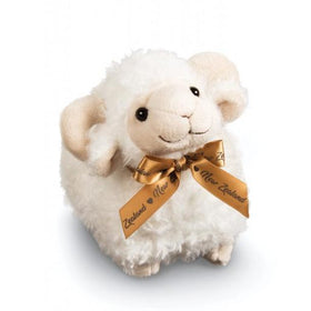 Sheep Toy Standing With Tan Ribbon 18cm - Parrs