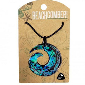 Koru Paua Shell Necklace - Paua Mania - NZ Dimensionz