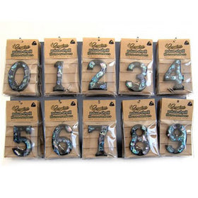 Paua House Number - Paua Mania - NZ Dimensionz