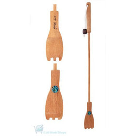 Rimu Back Scratcher With Paua - Rimu Art Box