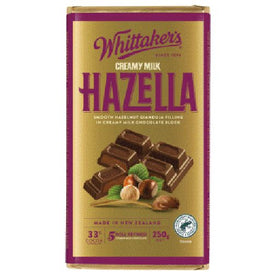 Hazella Creamy Milk Chocolate - Whittaker's - 250g