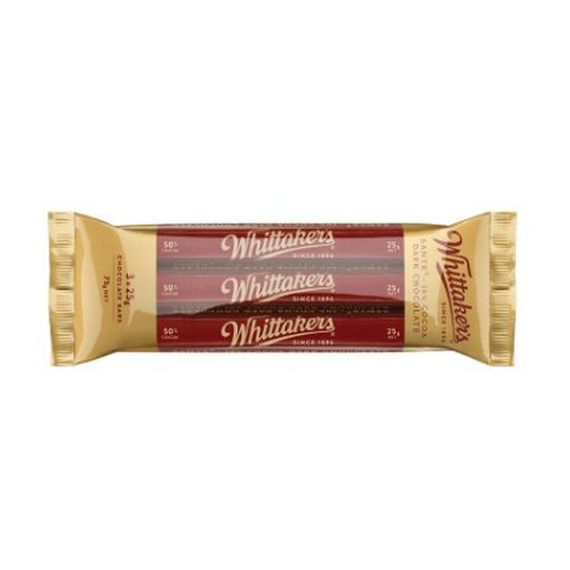 Sante Dark Chocolate Bars - Whittaker's - 3 x 25g