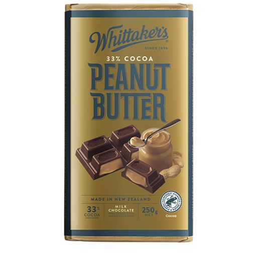 Peanut Butter Milk Chocolate - Whittaker's - 250g