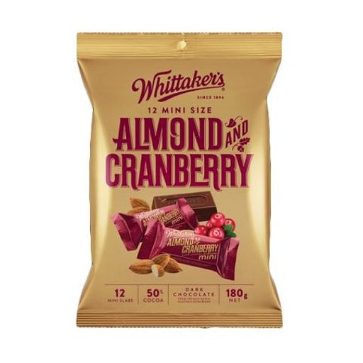 Almond & Cranberry Mini Slabs - Whittaker's - 180g