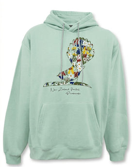 Floral Fantail Adults Hoodie -The Derek Corp Ltd
