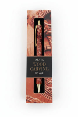 Prestige Wood Carving Metal Pen - The Derek Corp Ltd