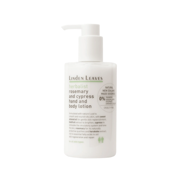 Rosemary And Cypress Hand And Body Lotion 300ml - Linden Leaves