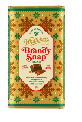 Whittaker's Limited Edition Brandy Snap Creamy Milk Chocolate 250g