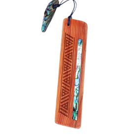Maori Symbol Native Wood Bookmark