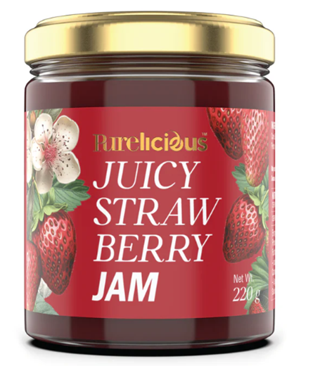 Strawberry Jam - Purelicious - 220g