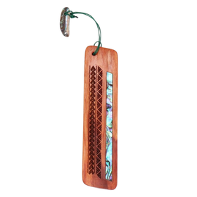 Maori Symbol Native Wood Bookmark